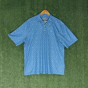 Cinch Blue S Sleeve Polo Golf Cart Design Polo Shirt. Mens XL RN 155737